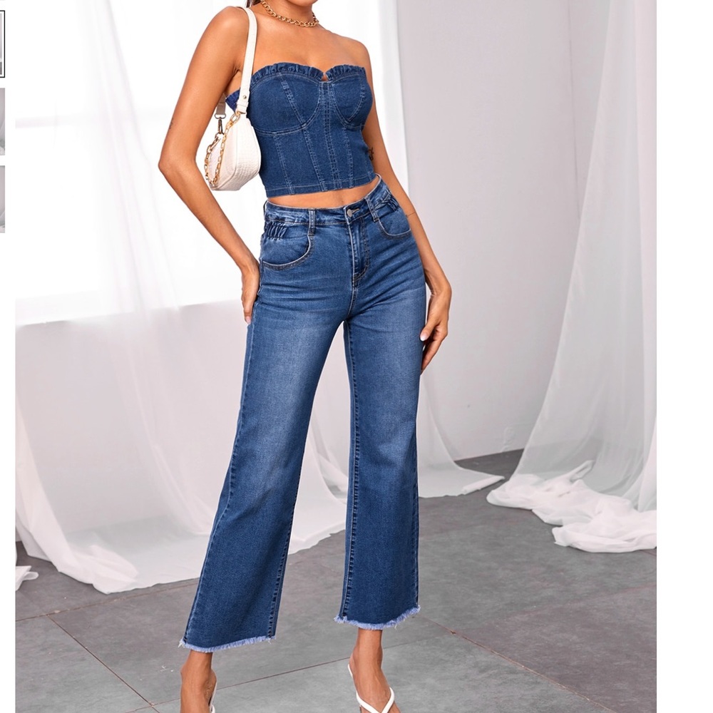 Tube Denim Top